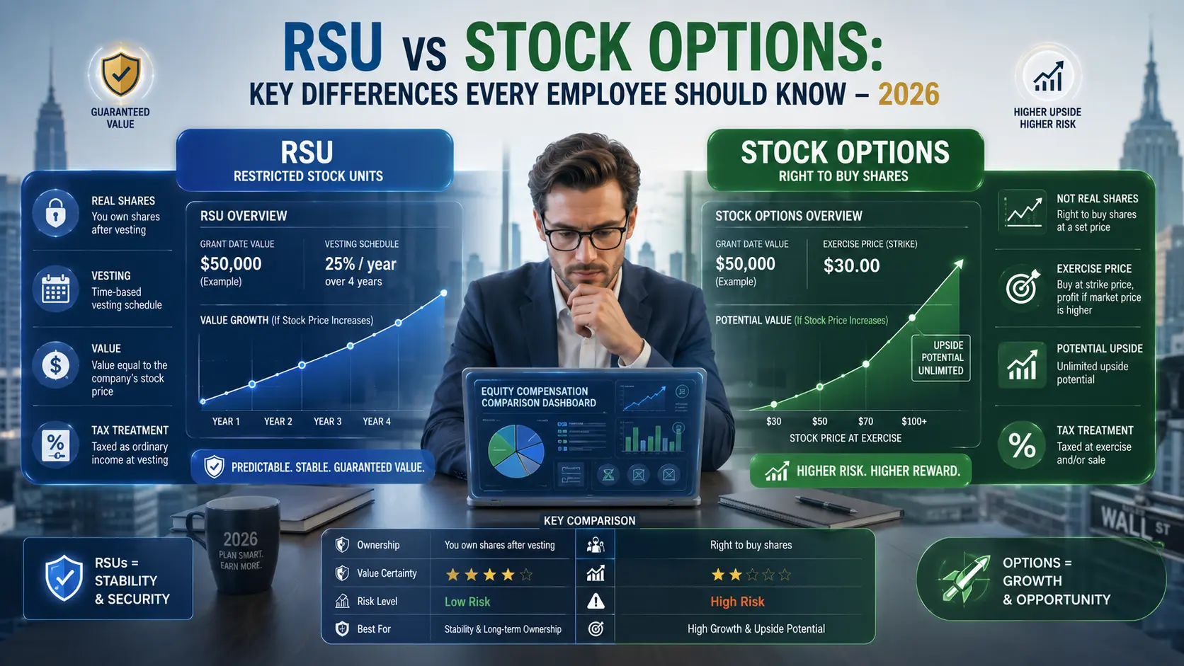 RSU vs stock options